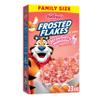 Kellogg's Frosted Flakes Cold Breakfast Cereal, 8 Vitamins and Minerals, Kids Snacks, Family Size, Strawberry Milkshake, 23oz Box (1 Box) view 1