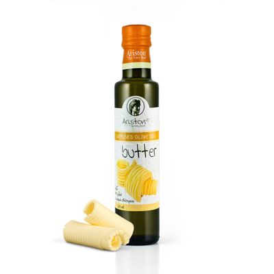 Ariston "The Very Best" Extra Virgin Olive Oil | Anti-Oxidant Rich, Cold Pressed, Premium Quality | Product of Greece (250ml) 8.45 fl oz, Butter