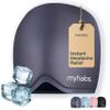 MyHalos Migraine Relief Cap,30% Thicker,2X More Cooling Gel -Stays Colder for Longer, Ice Hat, Ice Pack Head Wrap, Cold Headaches & Migraine Mask - Tension Headache Relief Cap (Gray) FSA|HSA Eligible view 1