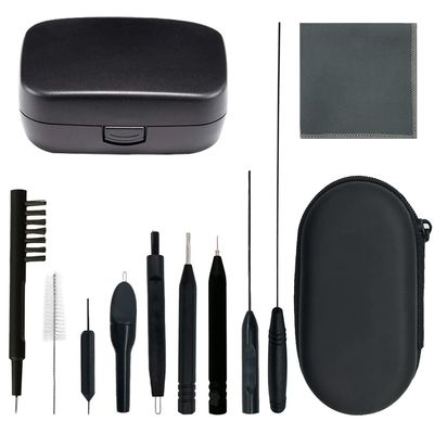 12 Pieces Hearing Aid Cleaning Brush Kits Tools with Wax Loop and Magnet Suitable for Earbuds/Headphones Cleaner with Storage Case