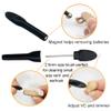 12 Pieces Hearing Aid Cleaning Brush Kits Tools with Wax Loop and Magnet Suitable for Earbuds/Headphones Cleaner with Storage Case view 3