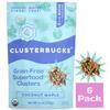Lil Bucks Clusterbucks Gut Friendly Clusters made with Regenerative Organic Sprouted Buckwheat, Gluten Free Snack (Coco Maple, 6 Pack) view 1