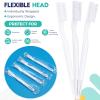 200 Pack Individually Wrapped Disposable Toothbrush Bulk Single Use Toothbrush Travel Toothbrushes Disposable Soft Bristle Adult Toothbrush Manual Tooth Brush for Women Men Hotels Guest Rooms, White view 4