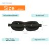igozen 3D Blindfold Sleep Mask, Nanosase HD Memory Foam Sleeping Eye Mask, Extremely Comfortable and Light to Wear. (2 Black Masks) view 4