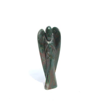 Jet Bloodstone Angel Figurine for Home Dcor & Gifting (Approx 2 Inch) | Natural Crystal Carving Statue