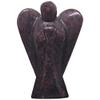Jet Natural Garnet Angel Figurine (Approx. 2 Inch) | Hand-Carved Crystal Angel Statue | Decorative Pocket Guardian | Home, Office & Gift Collection view 1