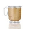Lillian Tablesettings Elegance 320 Pack 8 oz Heavyweight Disposable Clear Coffee Mugs with Handle, Plastic Tea & Hot Beverage Cups, Crystal Clear Drinkware for Parties & Catering view 2
