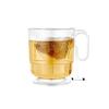 Lillian Tablesettings Elegance 320 Pack 8 oz Heavyweight Disposable Clear Coffee Mugs with Handle, Plastic Tea & Hot Beverage Cups, Crystal Clear Drinkware for Parties & Catering view 4