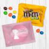 12ct Girl 1st Holy Communion Candy Party Favors Peanut M&M's Fun Size Chocolate (12 Pack) - Pink Foil - (3 x 4in) view 1