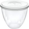 PLASTICPRO Disposable Round Crystal Clear Serving Bowls With Lids - Party Snack or Salad Bowl, Plastic Chip Bowls, Candy Dish (2, 150 OUNCE) view 1