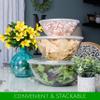 PLASTICPRO Disposable Round Crystal Clear Serving Bowls With Lids - Party Snack or Salad Bowl, Plastic Chip Bowls, Candy Dish (2, 150 OUNCE) view 3