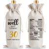 30th Birthday Gift Ideas for Women Men, 30 Years Old Birthday Party Decoration Wine Bag Gifts, Happy 30th Birthday Decor, Pairs Well with Turning 30, 1996 Wine Bag view 1