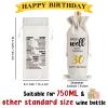 30th Birthday Gift Ideas for Women Men, 30 Years Old Birthday Party Decoration Wine Bag Gifts, Happy 30th Birthday Decor, Pairs Well with Turning 30, 1996 Wine Bag view 2