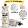 30th Birthday Gift Ideas for Women Men, 30 Years Old Birthday Party Decoration Wine Bag Gifts, Happy 30th Birthday Decor, Pairs Well with Turning 30, 1996 Wine Bag view 3