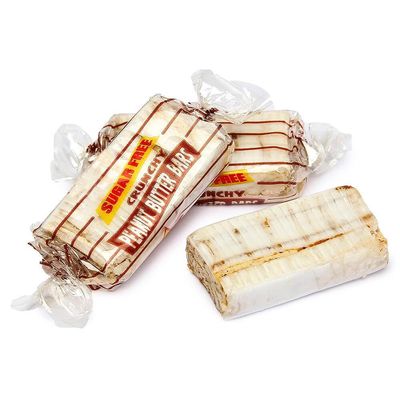 SweetGlob Individually Wrapped Original Crunchy Peanut Butter Candy (Sugar Free Peanut Butter Bar, 2 Pound)