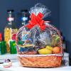 100-pack Large Cellophane Wrap 24" x 30" Clear Cellophane Basket Gift Bags Extra-large 2.3 Mil Transparent Cello Bags for Fruit Basket, Gift Wrap, Treats, Arts and Crafts, 100ct Ribbon Bows Red view 4