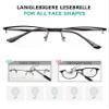 Eyekepper 4-Pack Quality Half-Rim Reading Glasses Readers with Spring Hinges Include Computer Readers for Women Men view 4