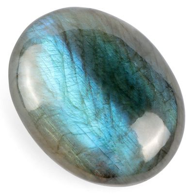 1.8 Inch Labradorite Chakra Crystals, Thumb Worry Stones for Anxiety, Adult Sensory Items for Woman or Man, Anxiety Relief Items Fidget