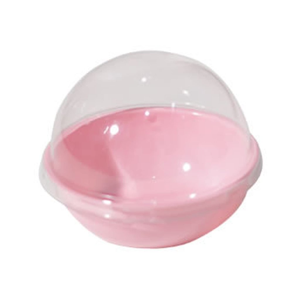 Egg-Yolk Puff Container Cheese Pastries Egg-Yolk Puff Container Convenient Pink