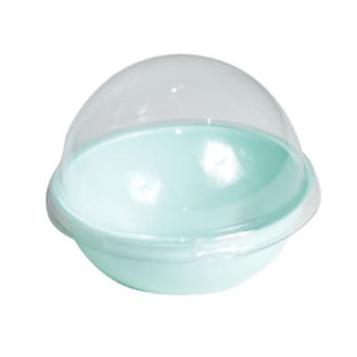 Egg-Yolk Puff Container Cheese Pastries Egg-Yolk Puff Container Convenient Blue