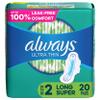 Always Ultra Thin Daytime Regular Pads with Wings - Size 2, Unscented, 20 ct view 1