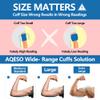 Blood Pressure Machine Upper Arm, 2 Size Cuffs Fit Arms from Medium 9"-17" to Extra Large XL 13"-21", Accurate Automatic Digital BP Kit Home Use, Large Backlit LCD, BP Monitor Dual-User Mode view 4