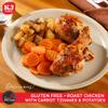 KJ Poultry Kosher for Passover Gluten Free Meals, Roast Chicken with Potato & Carrots, Halal, (3 Pack) Prepared Entree Fully Cooked, Shelf Stable Microwave Dinner, Travel Military Camping view 3