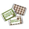 Football Touchdown Birthday Mini Chocolate Candy Bar Sticker Wrappers for Kids, 45 1.4" x 2.6" Wrap Around Labels by AmandaCreation, Great for Party Favors view 1