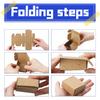 BadenBach 100 PCS Mini Gift Boxes,2.16 x 2.16 x 0.98,Small Cardboard Boxes for Crafts,Mini Paper Jewelry Present Homemade Soap Shipping Boxes for Small Business Art Crafts Party Favors (Brown) view 3