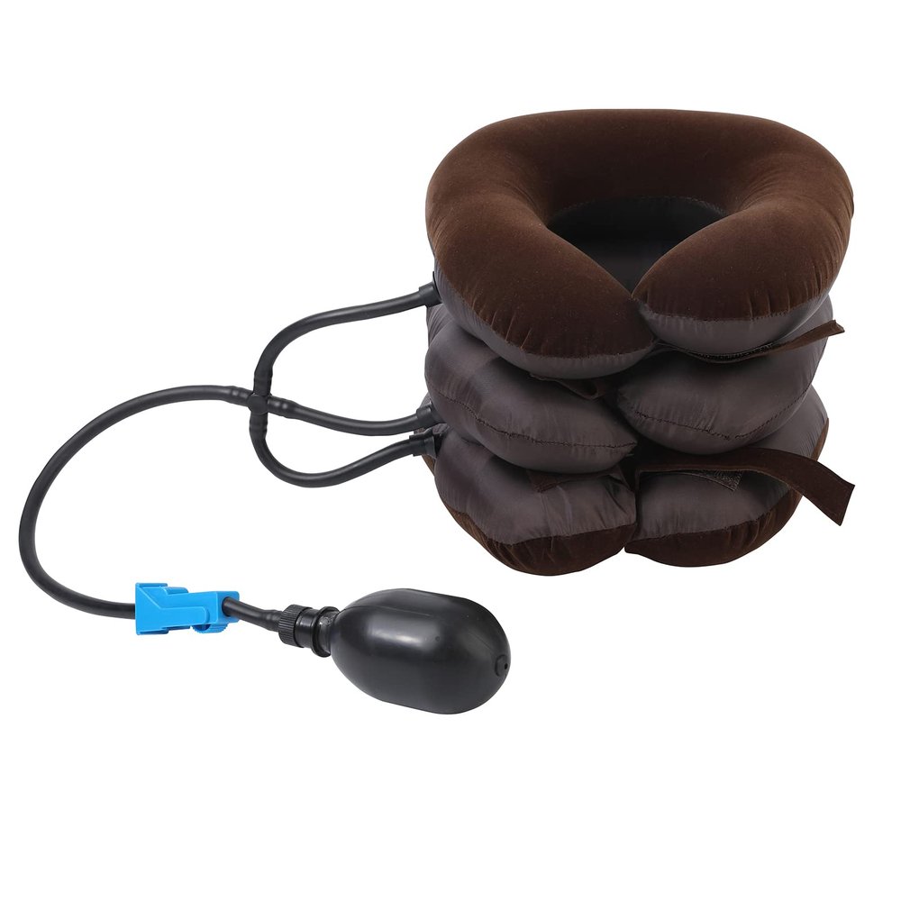 Cervical Neck Device Neck Support Traction Inflatable Air Pillow for Pain Relief