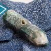 Acxico 1Pcs Moss Agate Geode Obelisk Polished Point Crystal Tower Natural Gemstone Healing view 1