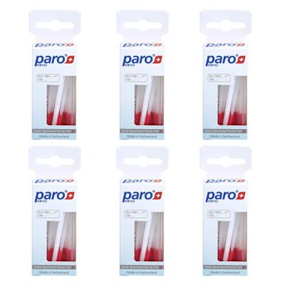 Paro Brush Stick | Interdental Brush Between Teeth, Implants and Braces, Flossing Interdental Tool for Tooth Cleaning | (1 x 10 St) - 6 Pack