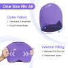 ComfiTECH Head Ice Pack Wrap Cold Cap Cooling Gel Hat, Medium, Purple view 2