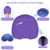 ComfiTECH Head Ice Pack Wrap Cold Cap Cooling Gel Hat, Medium, Purple view 4