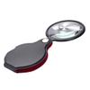 10X Pocket Folding Magnifier Loupe Optical Magnifying Glass with Leather Case view 2