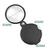 10X Pocket Folding Magnifier Loupe Optical Magnifying Glass with Leather Case view 4