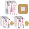 100 Pcs Spot Bandages Flexible Fabric Adhesive Knuckle Fingertip Bandages for Wound Care and First Aid Supplies, 3 Assorted Sizes view 1