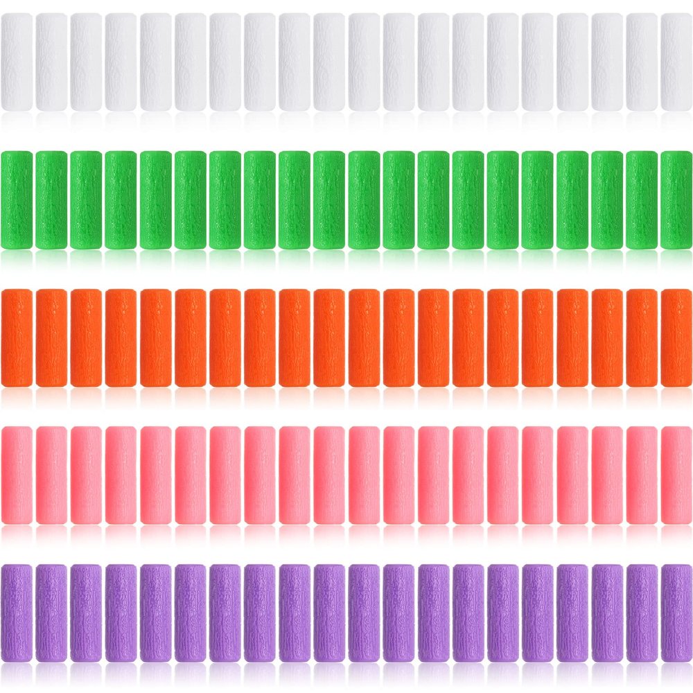 100 Pieces Aligner for Aligner Chompers Aligner Trays Seater Orthodontic Dental Aligner, White Green Orange Pink and Purple