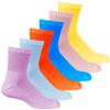 TZ Promise Women 6 Pairs Quarter Ankle Circulatory Diabetic Socks, Non Binding Top,Size 9-11 view 1