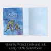 Tree-Free Greetings - All Occasion Cards - Artful Designs - 12 Cards + White Envelopes - Made in USA - 100% Recycled Paper - 4"x6" - Turtley Awesome (FS60010) view 3