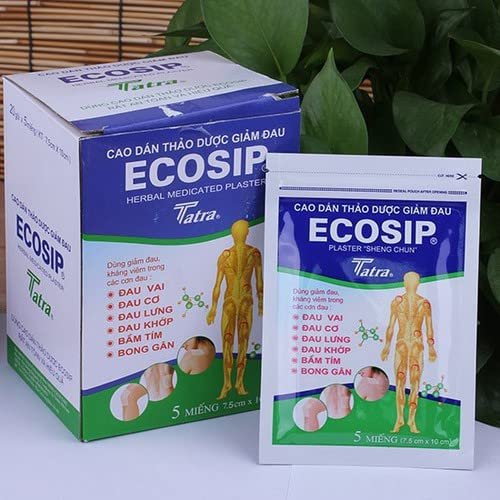 20 Packs x 5 Patches Ecosip Herbal Patch Sheng Chun Cao dan Thao duoc- Ship from USA time 7-14 Days