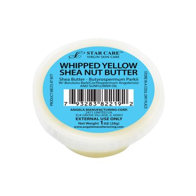 STAR CARE Whipped Yellow Shea Nut Butter w/Borututu Bark and Sunflower Oil (1oz)