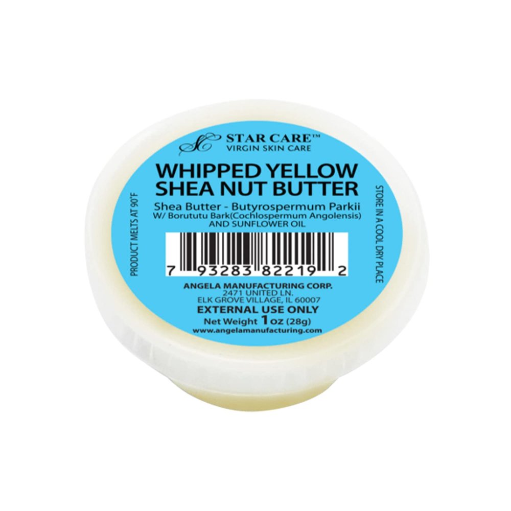 STAR CARE Whipped Yellow Shea Nut Butter w/Borututu Bark and Sunflower Oil (1oz)