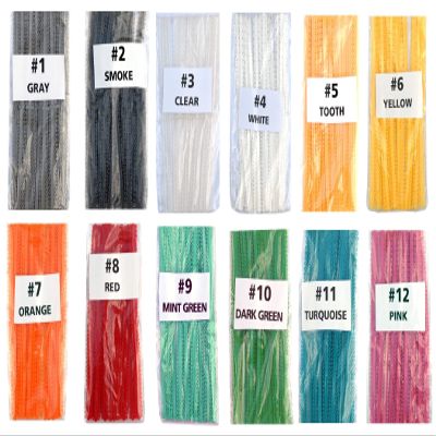 10 Packs - Orthodontic Ligature Ties Elastomeric O-Rings Braces Rubber Bands 12 Long Sticks (10,560 pcs) (#3 CLEAR)