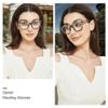 JiSoo Square Oversized Reading Glasses Women 2.25, Chunky Stylish Designer Readers 2.25 Women with Spring Hinge, Blue Quartz 2.25 view 2