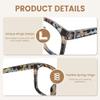 JiSoo Square Oversized Reading Glasses Women 2.25, Chunky Stylish Designer Readers 2.25 Women with Spring Hinge, Blue Quartz 2.25 view 3