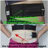 Peritoneal Dialysis Breathable PD Catheter Belt | Secure Peg Tube Feeding Holder | Supplies for PD Dialysis Men and Women, Black, Medium view 2