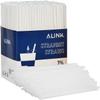 ALINK 500-Pack Clear Plastic Drinking Straws, Individually Wrapped Plastic Disposable Straight Party Straws - 7.75" x 0.23" view 1