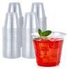 Turbo Bee 50 Pack 9 oz Clear Plastic Cups, Drinking Cups Disposable, Punch Plastic Party Cup for Wine, Juice, Iced Coffee and Cold Beverage view 1