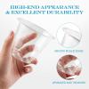 Turbo Bee 50 Pack 9 oz Clear Plastic Cups, Drinking Cups Disposable, Punch Plastic Party Cup for Wine, Juice, Iced Coffee and Cold Beverage view 3